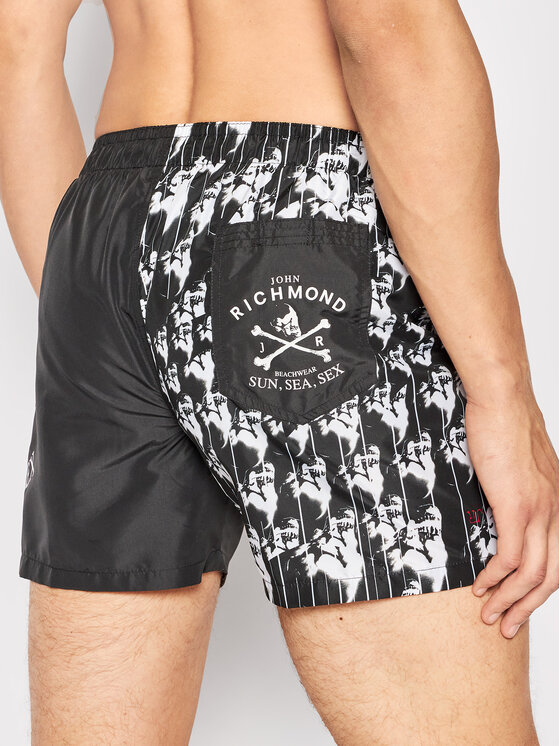 John Richmond Badeshorts UMP22102CO Schwarz Regular Fit Modivo At