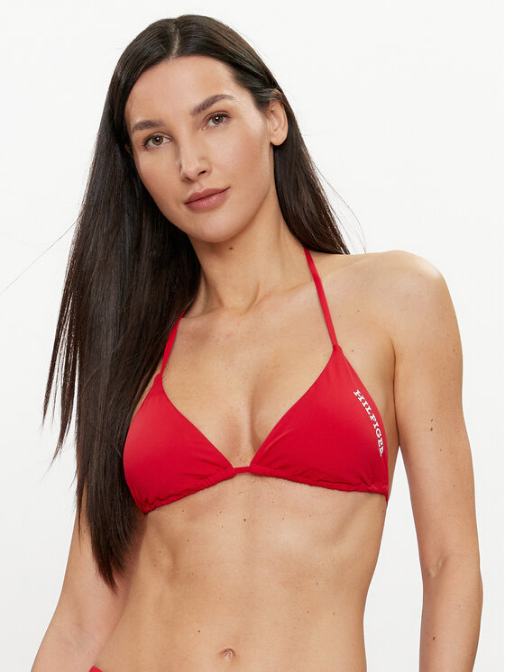 Tommy Hilfiger Haut De Bikini Uw Uw Rouge Modivo Fr