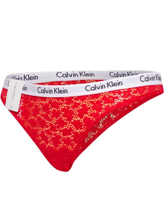 Calvin Klein Figi BIKINI 000QD3860E Czerwony Modivo Pl