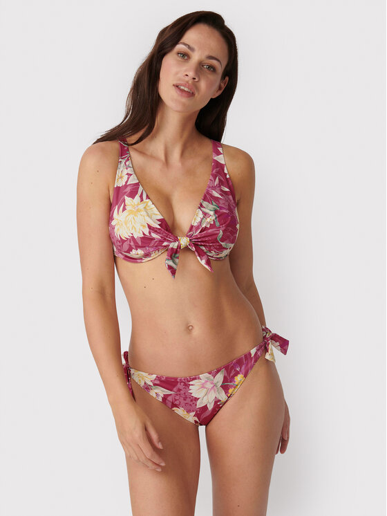 Triumph Bikini Unterteil Botanical Leaf 10207924 Rosa Modivo At