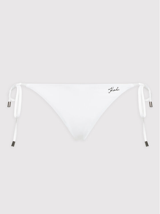 KARL LAGERFELD Bikini Partea De Jos KL22WBT03 Alb Modivo Ro