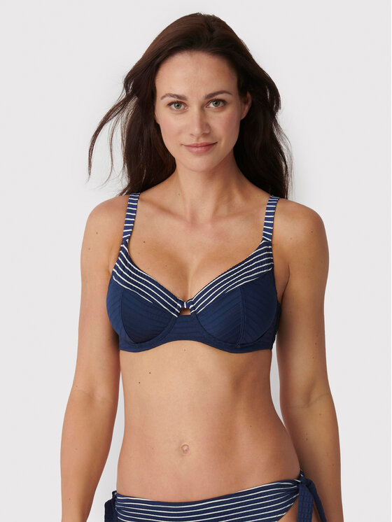 Triumph Bikini Oberteil Nautical 10211232 Dunkelblau Modivo At