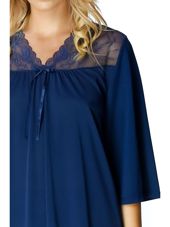 Mewa Lingerie Piżama 86377 Granatowy Casual Fit Modivo pl