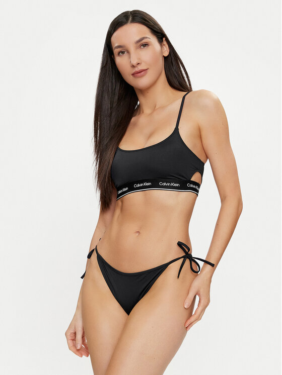 Calvin Klein Swimwear Bikini Partea De Sus Kw Kw Negru Modivo Ro