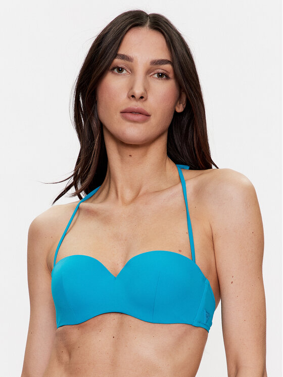 Guess Bikini Oberteil E2GJ52 LY00K Blau Modivo At