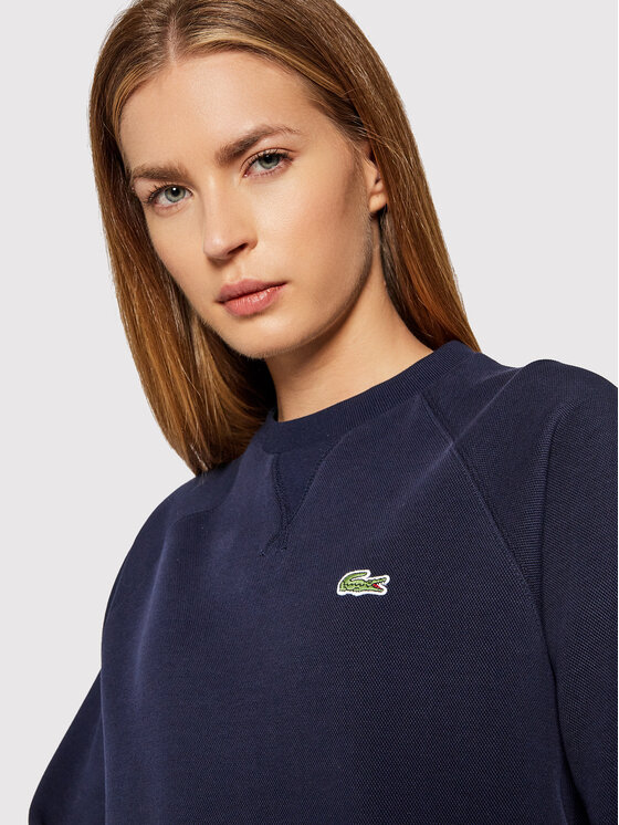 Lacoste Felpa Sf Blu Scuro Regular Fit Modivo It