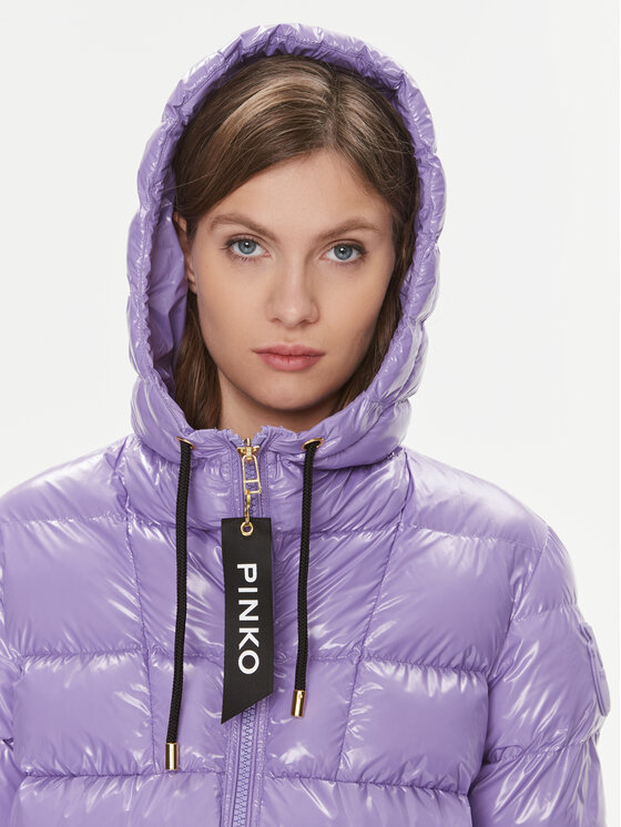 Pinko Geacă din puf Eleodoro 101597 A11K Violet Regular Fit Modivo ro