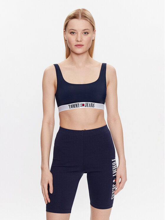 Tommy Jeans Bikini Pezzo Sopra Uw Uw Blu Scuro Modivo It