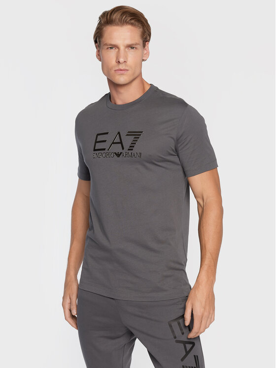 EA7 Emporio Armani T Shirt 6LPT71 PJM9Z 1977 Grau Regular Fit Modivo De