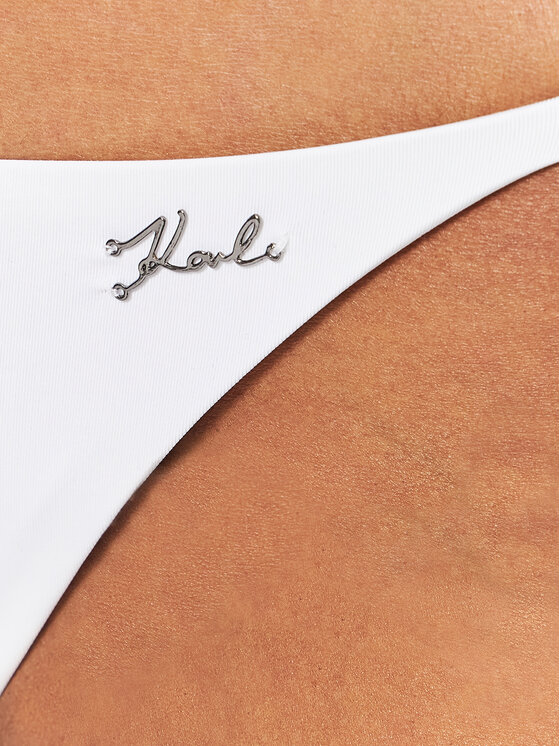 KARL LAGERFELD Bikini Unterteil KL22WBT03 Weiß Modivo de