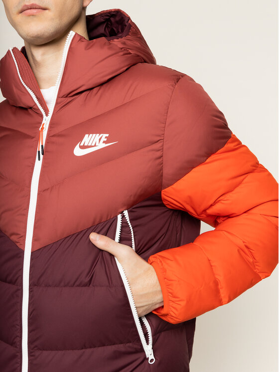 Nike Kurtka Puchowa Windrunner Bordowy Standard Fit Modivo Pl