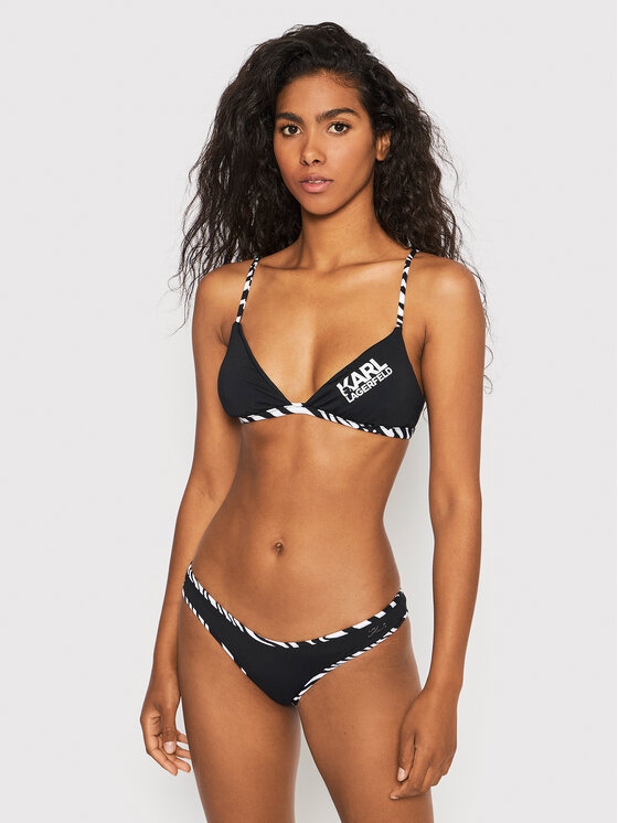 Karl Lagerfeld Bas De Bikini Zebra Kl Wbt Noir Modivo Fr