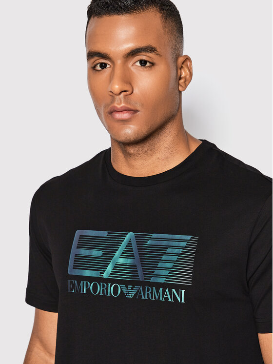 EA7 Emporio Armani Тишърт 6LPT81 PJM9Z 1200 Черен Regular Fit Modivo bg