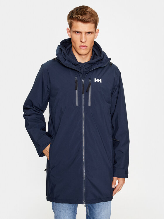 Helly Hansen Regenjacke Rain Parka 54002 Dunkelblau Regular Fit Modivo At