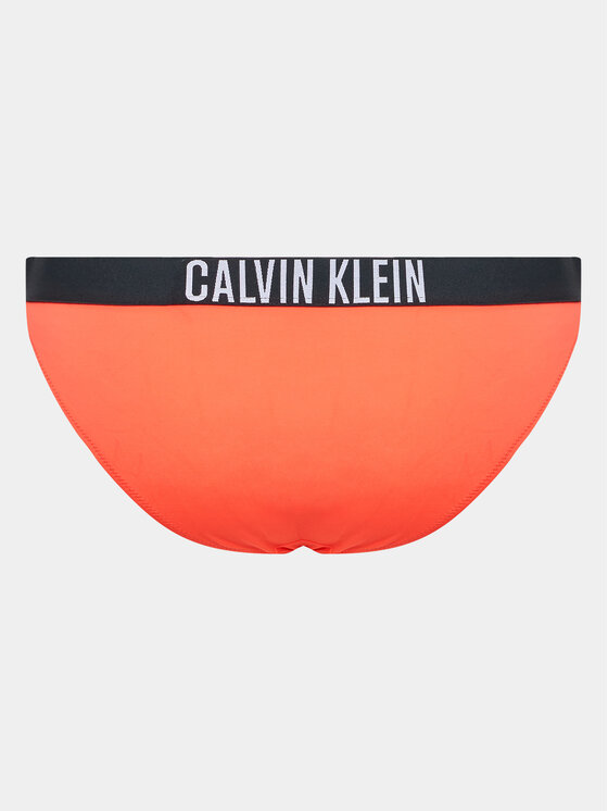 Calvin Klein Swimwear Dół od bikini KW0KW01983 Pomarańczowy Modivo pl