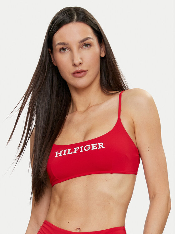 Tommy Hilfiger Bikini partea de sus UW0UW05302 Roșu Modivo ro