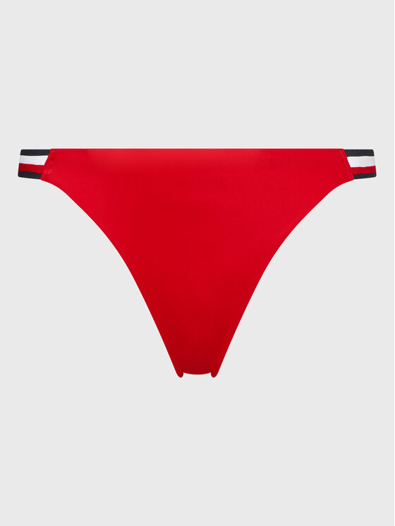 Tommy Hilfiger Dół od bikini UW0UW02697 Czerwony Modivo pl