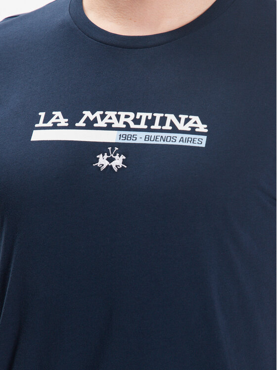 La Martina T Shirt Vmr Js Tmavomodr Regular Fit Modivo Cz