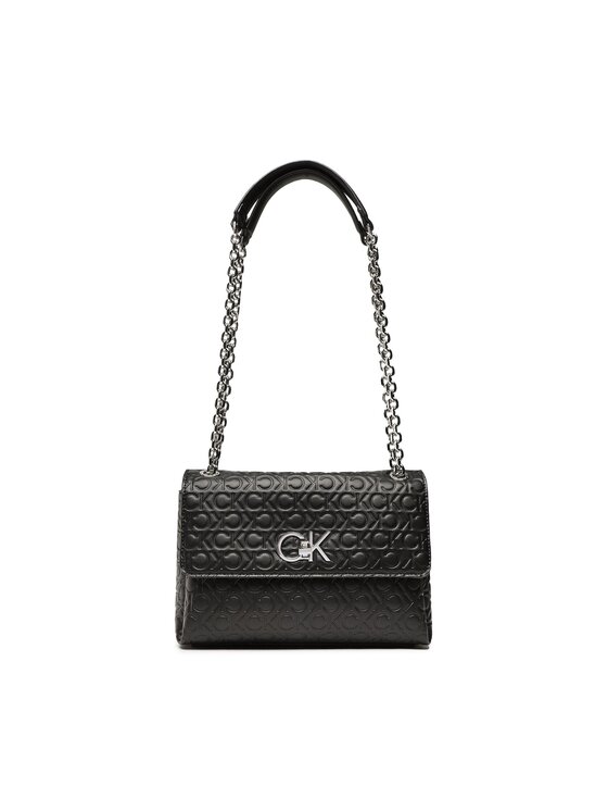 Calvin Klein Borsetta Re Lock Ew Cony Xbody Emb Mono K K Nero