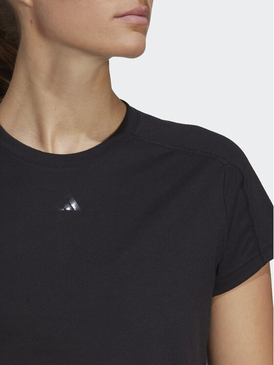 Adidas Koszulka Techniczna Aeroready Train Essentials Bar Logo Crop