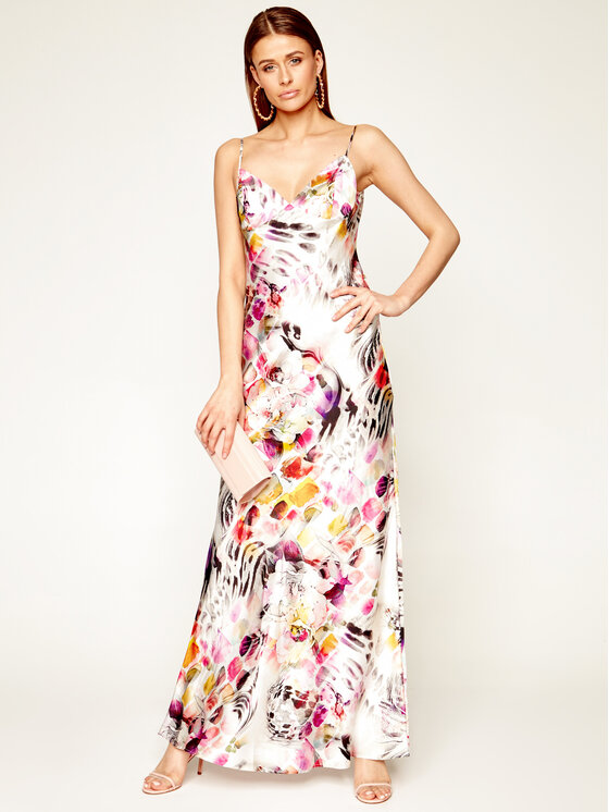 Guess Sommerkleid Jennifer Lopez Floral Flux Gg Z Bunt Regular