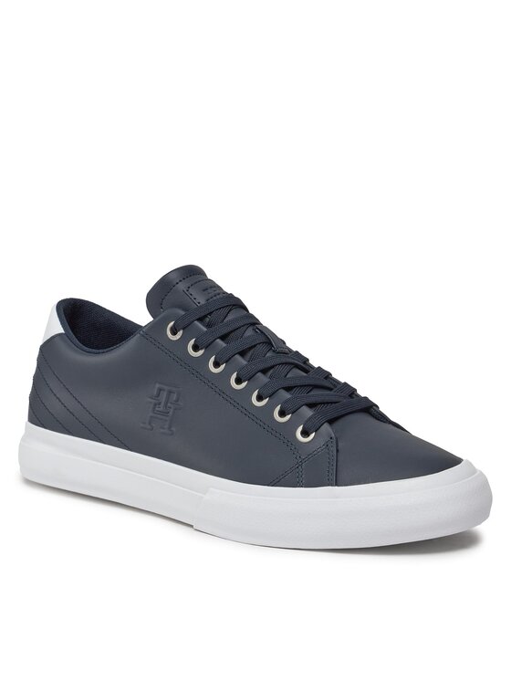 Tommy Hilfiger Sneakers Th Hi Vulc Street Low Lth Ess FM0FM04896 Bleu