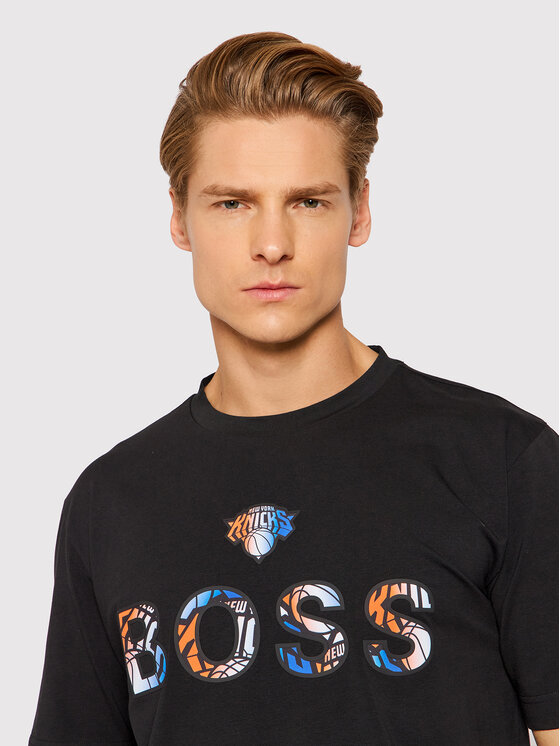 Boss Тишърт NBA TBasket 2 50461962 Черен Relaxed Fit Modivo bg