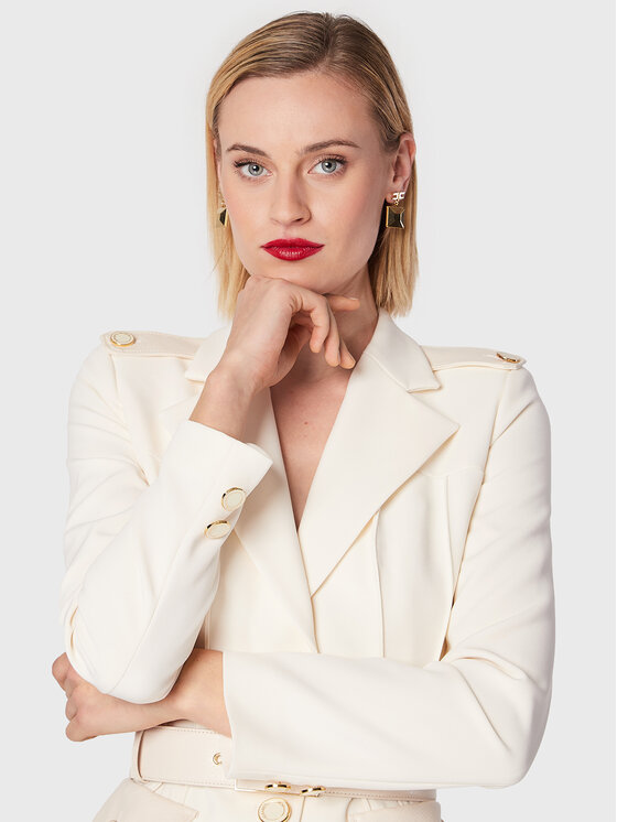 Elisabetta Franchi Blazer Gi E Beige Regular Fit Modivo De