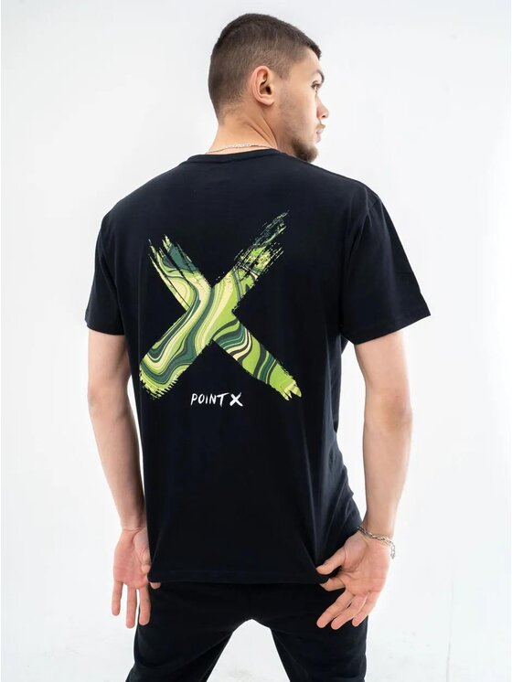 Point X T Shirt Koszulka Z Krótkim Rękawem Point X Green Potion Czarna