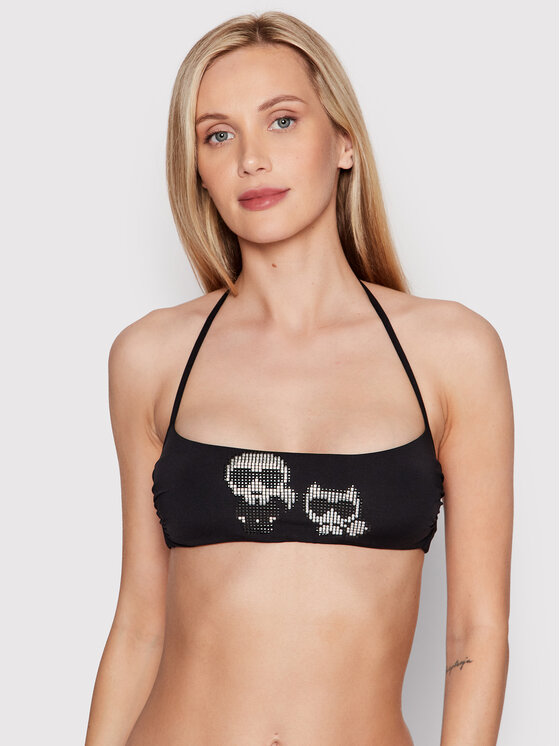 Karl Lagerfeld Bikini Oberteil Choupette Kl Wtp Schwarz Modivo At