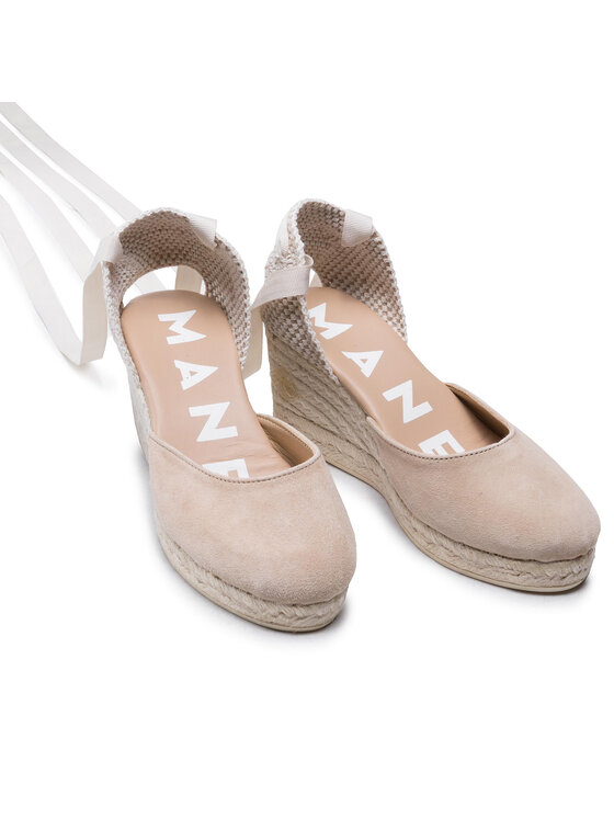 Manebi Espadrilles Low Wedge Valenciana M 1 1 Wl Beige Modivo De