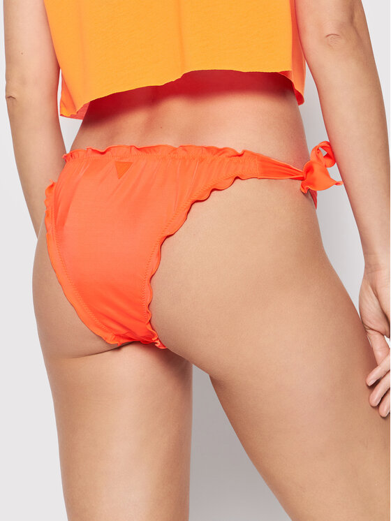 Guess Dół od bikini E O MC Pomarańczowy Modivo pl