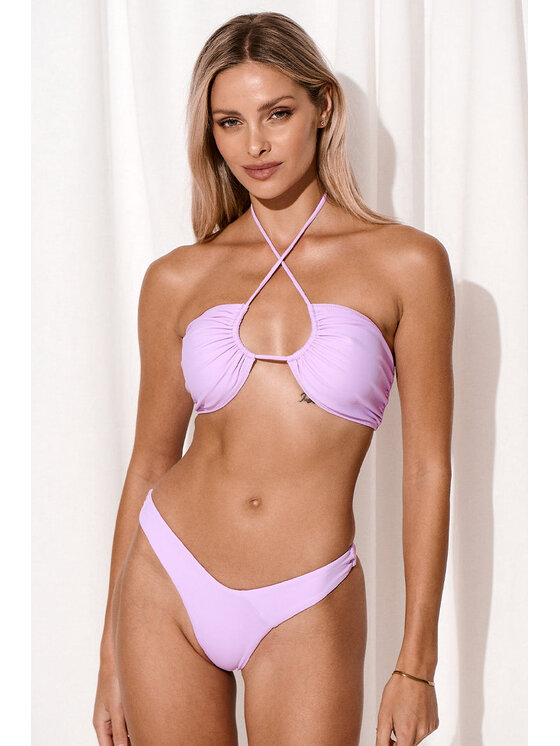 Love and Hate Dół od bikini Samoa Fioletowy Modivo pl