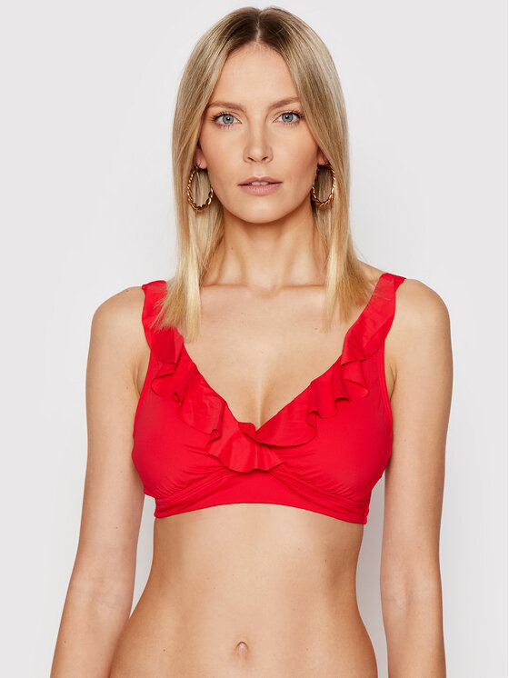 Lauren Ralph Lauren Bikini Oberteil 20101030 Rot Modivo At