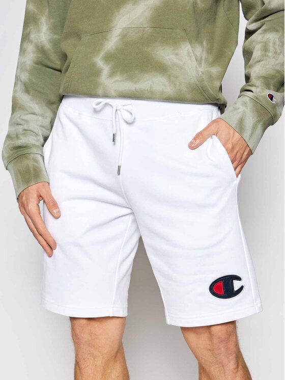 Champion Sportshorts C Logo Terry Bermuda Wei Regular Fit