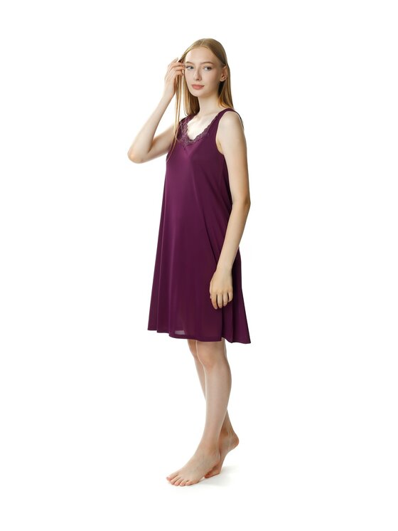 Mewa Lingerie Koszula Nocna Fioletowy Casual Fit Modivo Pl