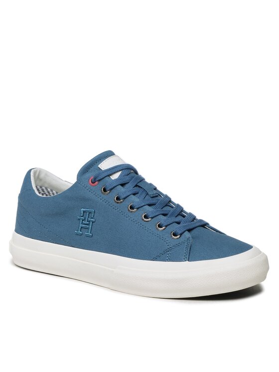 Tommy Hilfiger Tennis Th Hi Vulc Street Low Veg Dywes Fm Fm Bleu