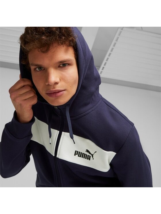 Puma Komplet Dresowy FZ Panel Granatowy Regular Fit Modivo Pl