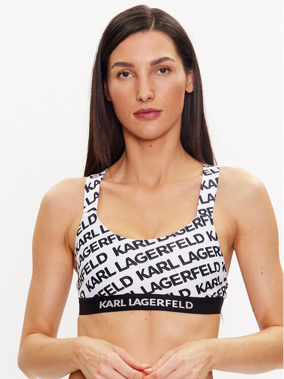 KARL LAGERFELD Bikini Oberteil 230W2213 Weiß Modivo de