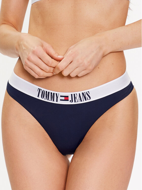 Tommy Jeans Bikini Pezzo Sotto UW0UW04451 Blu Scuro Modivo It