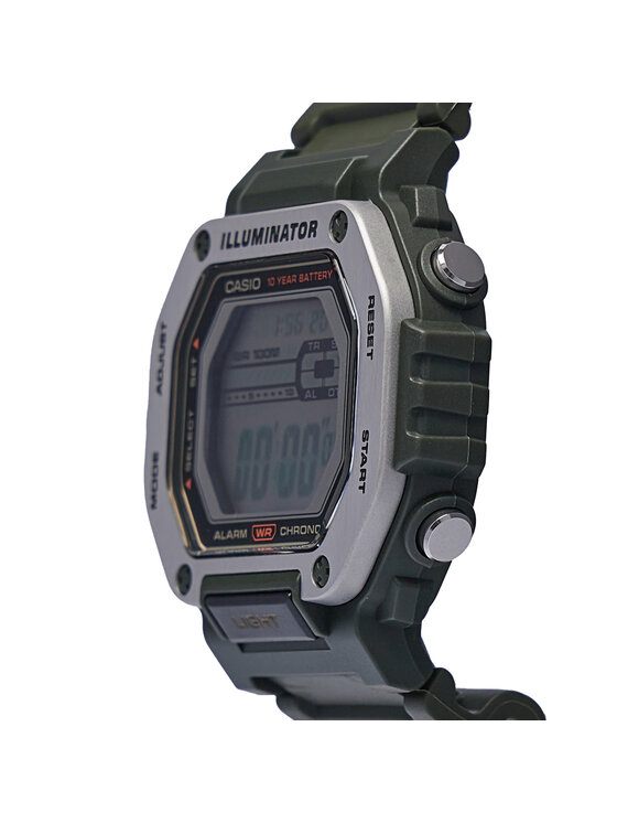 Casio Zegarek Digital Mwd H Avef Zielony Modivo Pl