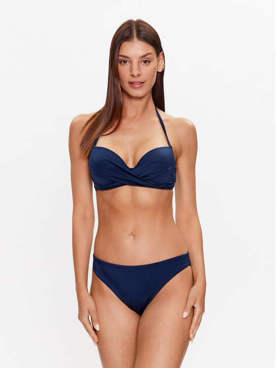 Etam Dół od bikini 6539121 Granatowy Modivo pl