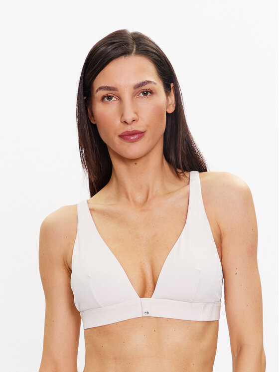 Calvin Klein Swimwear Bikini Oberteil KW0KW02147 Weiß Modivo at