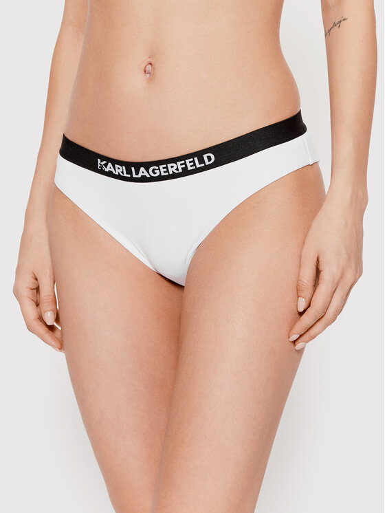 KARL LAGERFELD Bas De Bikini Sport KL22WBT08 Blanc Modivo Fr