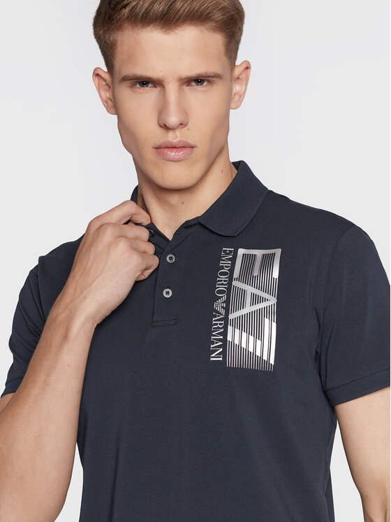 Ea Emporio Armani Polo Lpf Pj Z Granatowy Regular Fit Modivo Pl