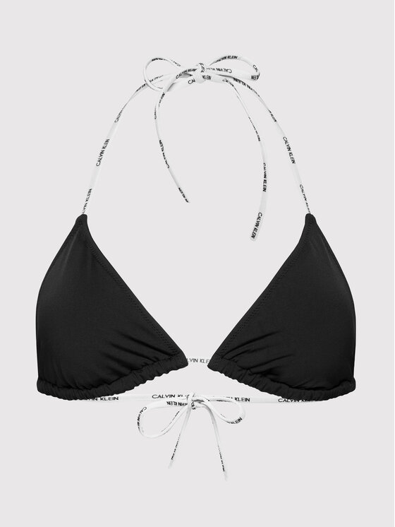 Calvin Klein Swimwear Góra od bikini Triangle KW0KW01294 Czarny Modivo pl