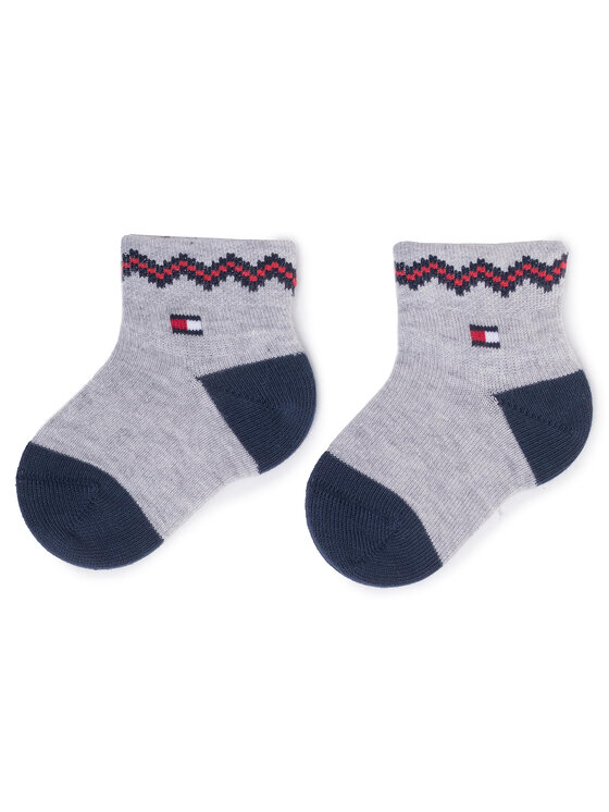 Súprava 2 párov vysokých detských ponožiek Tommy Hilfiger