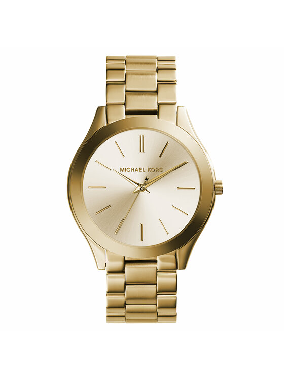 Michael Kors Zegarek Slim Runway MK3179 Złoty
