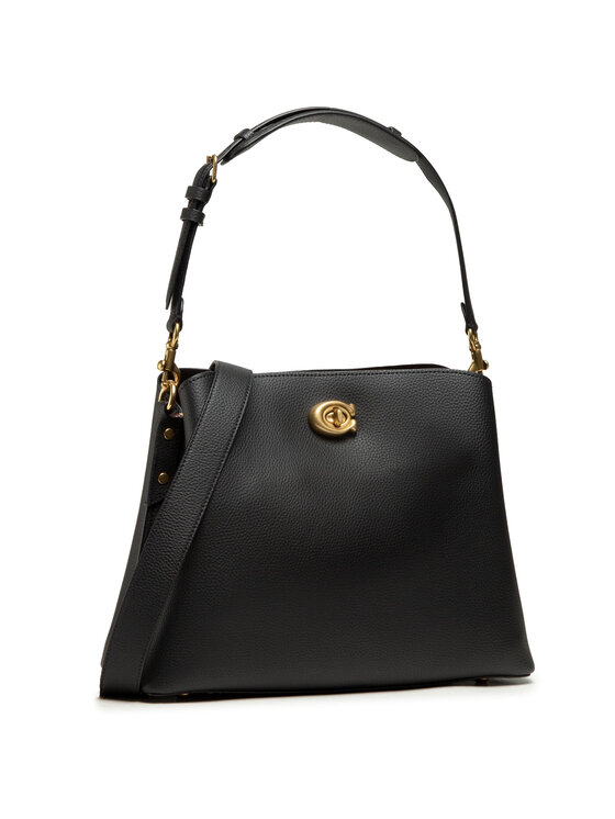 Coach Дамска чанта Plshd Pbbl Willow Sb C2621 Черен