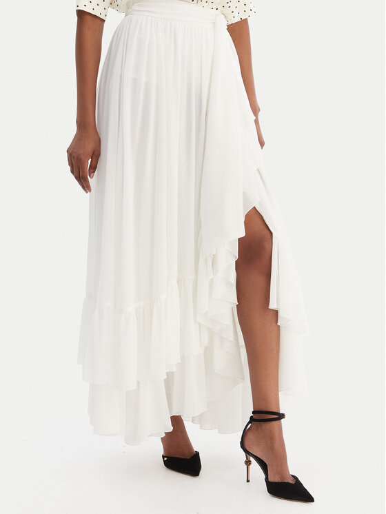 Bardot Bardot Fustă maxi Mirella 60042SB Alb Regular Fit